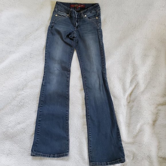 Vintage Sexy Jeans Low Rise Boot Cut Good Fit, Sz 4 - Picture 1 of 4